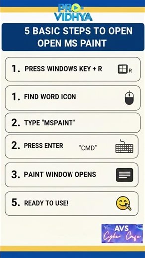 how to open ms paint #tricks