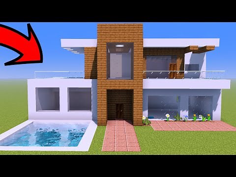 Minecraft - Easy to Make Modern Mansion - Tutorial