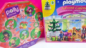 Polly Pocket, Playmobil Holiday Christmas Advent Calendar Day 1 Toy Surprise Opening