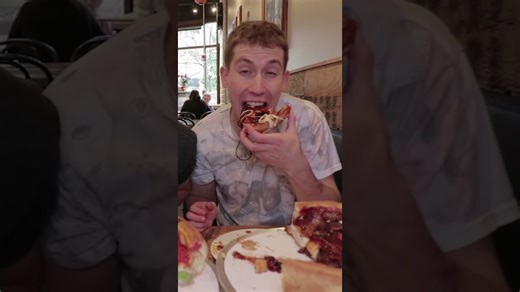 British guys try Chicago deep dish pizza for the first time! Ultimate cheese pull & reactions