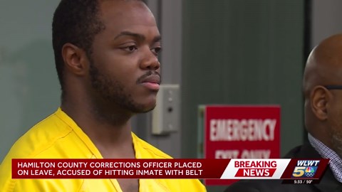 Hamilton County corrections officer accused of hitting inmate with belt