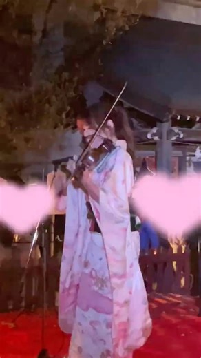 観音神社で『千本桜』をヴァイオリンで弾いてみました #平野郁乃 #violin #千本桜 #バイオリン #観音神社