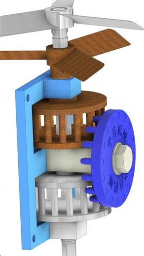 Coaxial inversion #mechanism #machine #3dprinting #solidworks #simulation