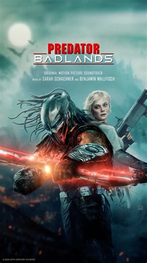Hollywood Records on Instagram: "Witness the rise of the ultimate Predator. Listen to the Predator: Badlands soundtrack, featuring original music by Sarah Schachner and Benjamin Wallfisch, out now wherever you stream music. Experience Predator: Badlands, now playing in theaters and IMAX. Get tickets now."