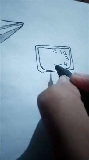 how draw clock ⏰#drawing