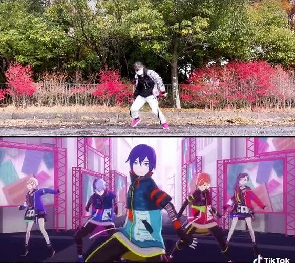 縦字幕の編集とプロセカのダンス