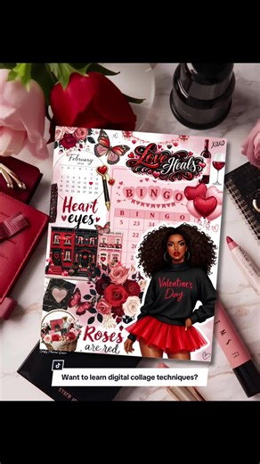 Day 17 of 365 and I’m seeing RED❤️😍 I was feeling pretty overloaded with creative ideas for the upcoming month so it was a perfect time to create this digital collage. About 80% of my creations are digital these days, I’ll always love playing with paper but digital creations allow me to tell a different type of creative story. Want to learn more digital journaling and collage techniques? I’m hosting a virtual make & take workshop 2/20 via Zoom, more details will drop tomorrow! If you don’t have