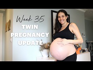 Tummy Tightening, Pelvic Release + Belly Bump Shot | 35 Week Twin Pregnancy Update