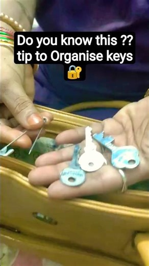✨how to organise keys in a handbag | hack unlocked 🔓 #trending #lockbox #keyholder #viral #shorts