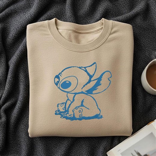 Blue Alien Embroidery Design, Alien Outline Embroidery Design File, Cartoon Character Embroidery Designs - Etsy