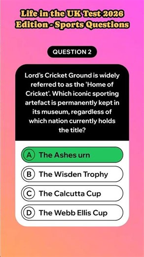 Can you beat this British sports quiz? #LifeInTheUKTest #Quiz