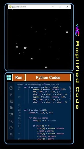 103: Star Field War | Python Pygame Programming #coding