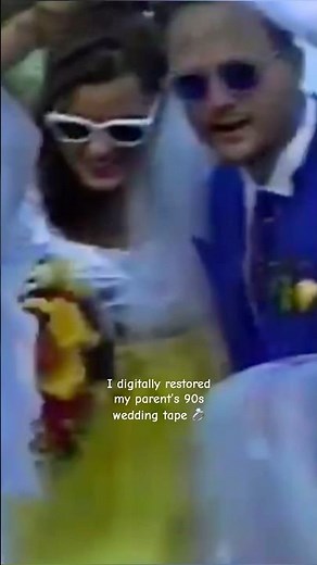My Parent's 1995 Wedding Digitally Restored | 30th Anniversary 💍🎞️ #90s #90saesthetic #madonna