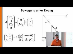 Kinematik 15: Das Pendel nach dem Prinzip von d'Alembert