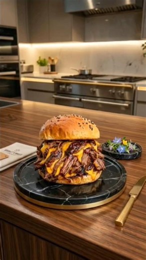 Smash-Style Brisket Burger Bliss 🍔