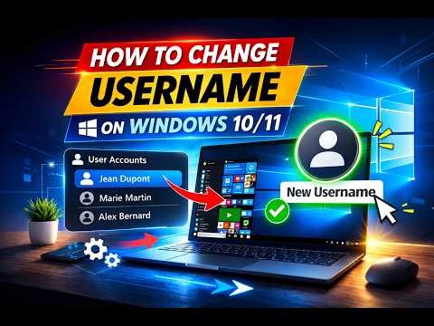 How to change username on Windows 10/11