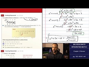 Big Ideas Math [IM3]: Chapter 3 Review (Examples & Problem Set)