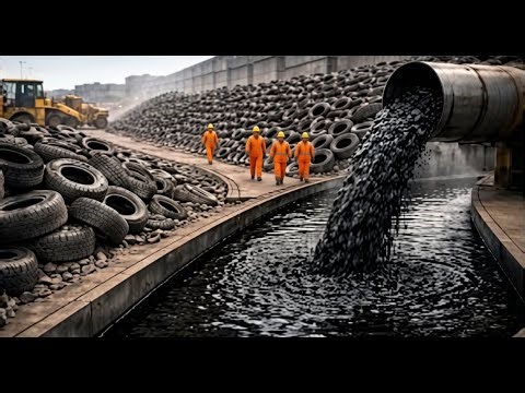 How Waste Tires Become Fuel in The Industrial Pyrolysis Line