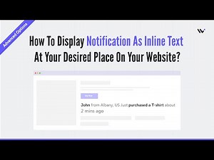 How to Display Notification As Inline Text at Your Desired Place on Your Website using Embed HTML?