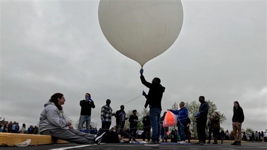 Toledo students launch weather balloon for project on urban heat islands