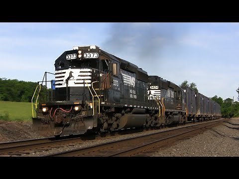 Loud SD40-2 Locomotives Roaring Down the Mainline! Part 1