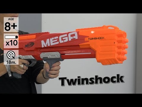 Nerf Mega TwinShock - Démo du blaster en français HD FR