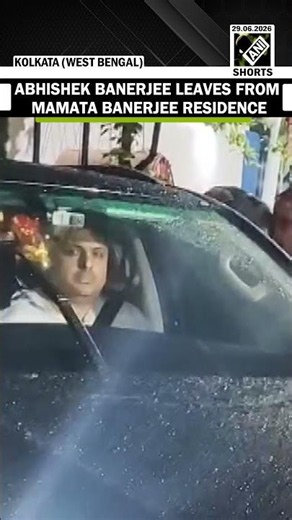 TMC leader Abhishek Banerjee leaves Mamata Banerjee residence in Kolkata