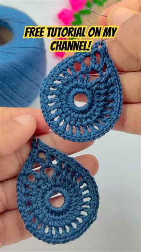 Teardrop shaped easy earring pattern is now live on my channel!