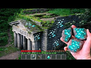 Minecraft in Real Life POV DIAMOND VILLAGER TEMPLE Realistic Minecraft RTX Animation 創世神第一人稱真人版