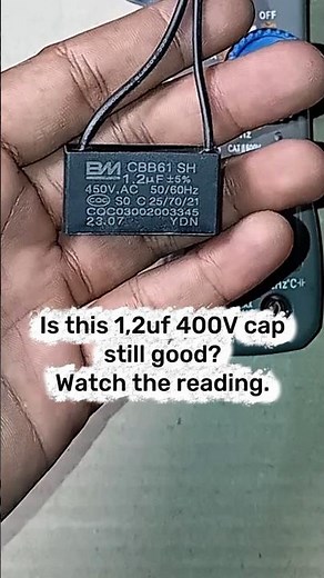 How to test 1.2uF 400V capacitor #CapTest #DIYTech