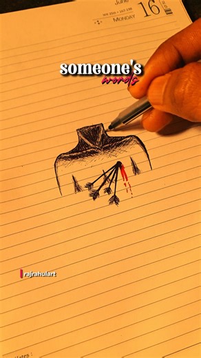 someone's words....🥲 #sad #art #penart #heartbroken