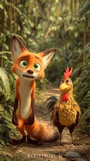 चालाक लोमड़ी और मुर्गा 😱 | Short Hindi Kahani #ShortHindiKahani#HindiKahani#MoralStory#YouTubeShorts