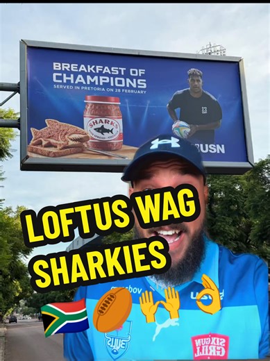 LOFTUS WAG VIR JULLE SHARKS🙌🏉🇿🇦#springboksrugby #Rugbymal #bullsrugby #sharksrugby #Sarugby @Blue_Bulls_Official @The Sharks @SA Rugby Mag