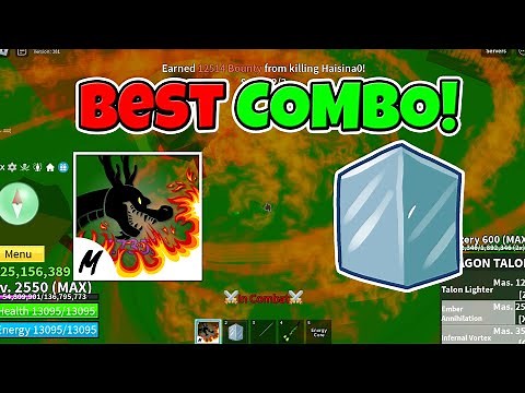 Ice + Dragon Talon Combo - Blox Fruits
