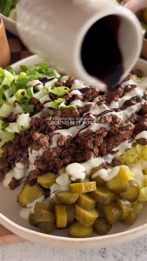 Hajar Larbah on Instagram: "Shawarma Spiced Ground Beef Rice Bowls 🥙🍚 I love making ground beef for dinner because it’s so easy, totally fail proof, and one of my favorite ways to get protein in, so I’m always finding new ways to make it exciting like this 🤎 Full recipe up on the blog as always, www.moribyan.com, or follow the link in bio 🤍 #dinner #groundbeef #ricebowl #easyrecipe #food #recipe #foodblog #foodstagram #foodie #yummy #instafood #eeeeeats #healthy #healthyfood #protein"