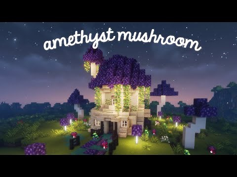 How to build an Amethyst Mushroom House 🍄 Minecraft tutorial
