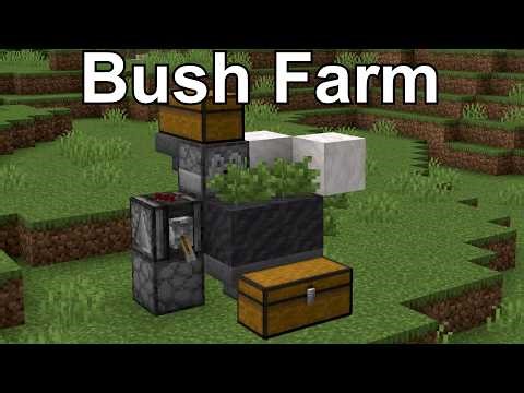 How to Farm the New 1.21 Bushes Fast & Automatically