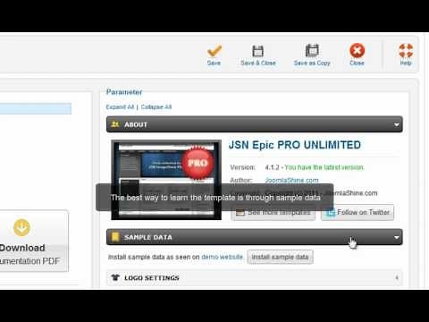 Joomla Templates Tutorials | JSN Epic Quick Start