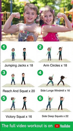 STRONG ARMS & SHOULDERS: 20 Min Kids Upper Body Workout