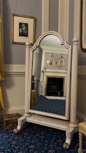 2.2K views | The ghosts of myth and memory echo through all the historic places we look after in the South East. Disclaimer: not always quite so obviously as this. #Accessibility - video showing a mirror in a bedroom where a ghostly Victorian lady figure appears. The same lady then appears on the stairs. | National Trust London and South East | Facebook