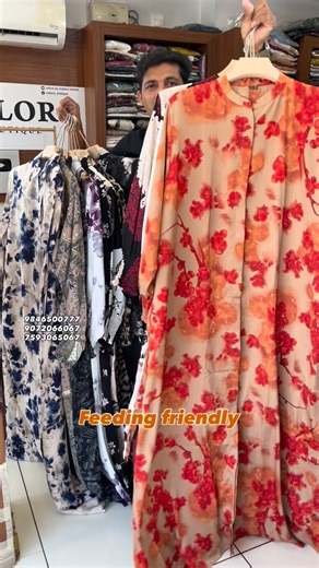 Colors on Instagram: "Imported modest wears Long gowns Length 56,58,60 Size XL XXL 3xl 4xl Feeding friendly"