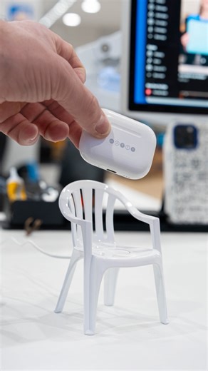 The Monobloc Charger™️Finally, a place for your AirPods to sit down and relax after a long day of falling out of your ears. This miniature monobloc, aka the most ubiquitous chair design in human history, now serves a purpose beyond furnishing your uncle’s patio. Our debut “furniture” piece hides an Apple magnetic wireless charger right in the seat, letting your AirPods or Apple Watch kick back, take a load off, and juice back up to 100%. Now available in limited quantities. | Unnecessary Inventi