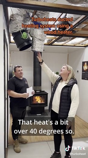 Turboheats Ducted Heating System with Wood Heater