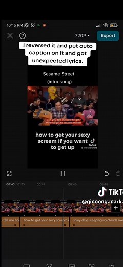 Reversed Sesame Street Song with Unexpected Lyrics