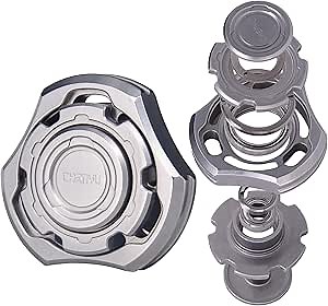 DjuiinoStar High-end Fidget Spinner, Unique Dual Bearings Design, Precisely CNC Machined (Stainless Steel), Premium EDC Toy DFS-01