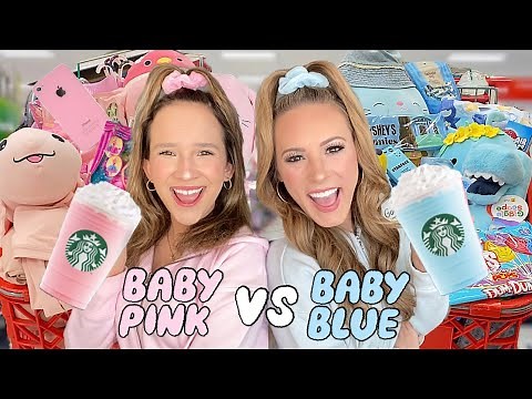 BABY PINK 🌸👛 VS BABY BLUE 🩵💎 TARGET SHOPPING CHALLENGE