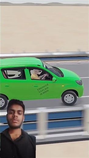 What To Do If Your Car Brakes Fail 🤔 ( 3D Animation in Hindi ) #shorts￼