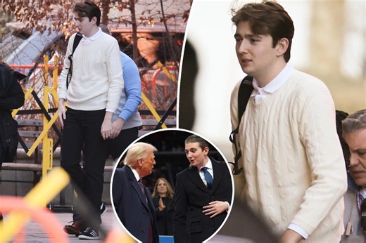 Barron Trump returns to NYU with security detail following dad’s inauguration
