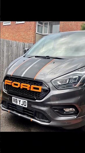 Installing Raptor grille on ford transit custom sport van - colour coded DIY