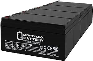 Mighty Max Battery ML3-12 12V 3.4AH SLA Battery for Vision CP1232 Tempest TR32-12 - 4 Pack